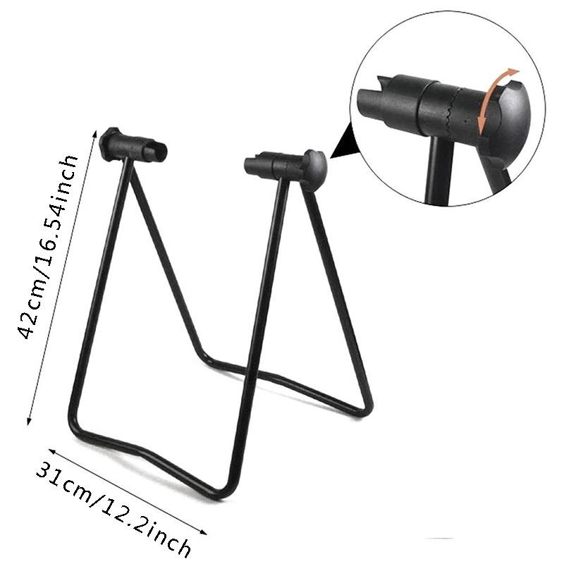 Universal Foldable Bicycle Bike Display Rack Triangle Wheel Hub Repair Stand KickStand For Vertical Parking Bike Accessories