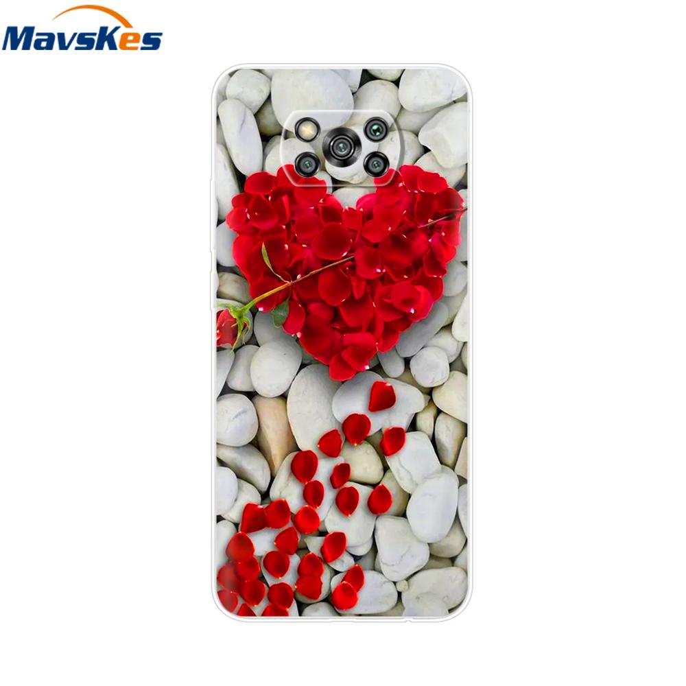 Pour Xiaomi POCO X3 Coque Pour Poco X3 Pro NFC Silicone Souple Arrière Pour Poco X3 POCOX3 X 3 NFC 6.67'' Fundas Coques Coque Pare-chocs