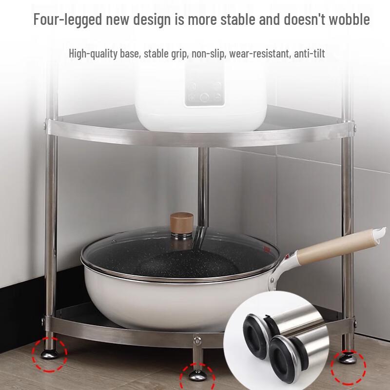 Yunshuang Dreieckiger Küchen-Aufbewahrungsständer