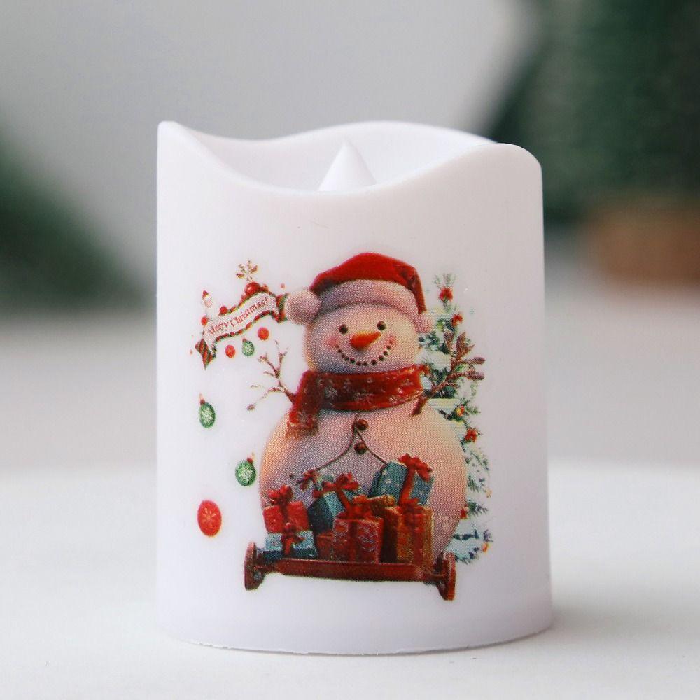 6pcs Christmas Tree Wind Lantern Santa Claus Snowman Merry Christmas Decor  Party Favors