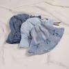 Korean Style Bow Fisherman Hat Sweet Sunscreen Hat Fashion Denim Bucket Hats  For Women