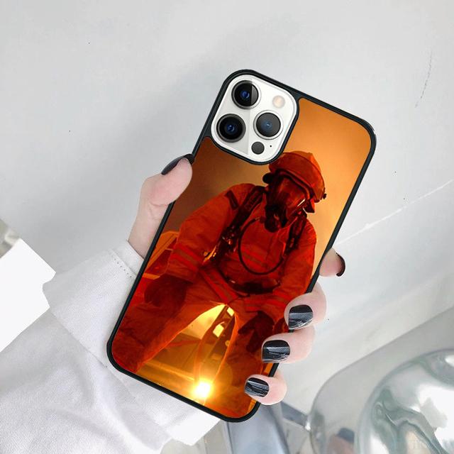 Feuerwehrmann Feuerwehr Mann Helden Handyhülle Cover Für iPhone 17 Air 15 Pro MAX 16 Plus 14 12 11 13 coque