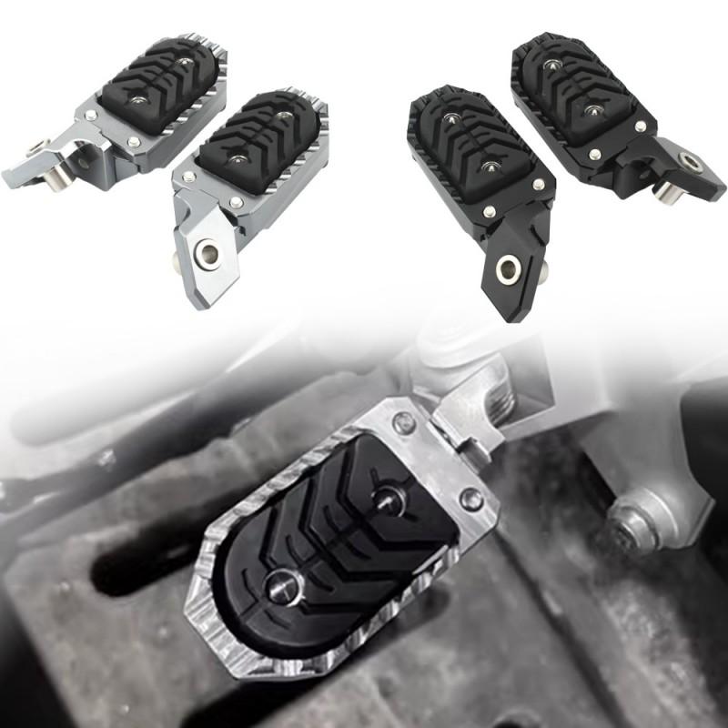 Adjustable Wide Footpegs BMW R1250GS Adventure Motorcycle Aftermarket Upgrade Black Titanium