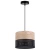 Single Hanging Lamp Classic Oak Veneer Lampshade 20Cm