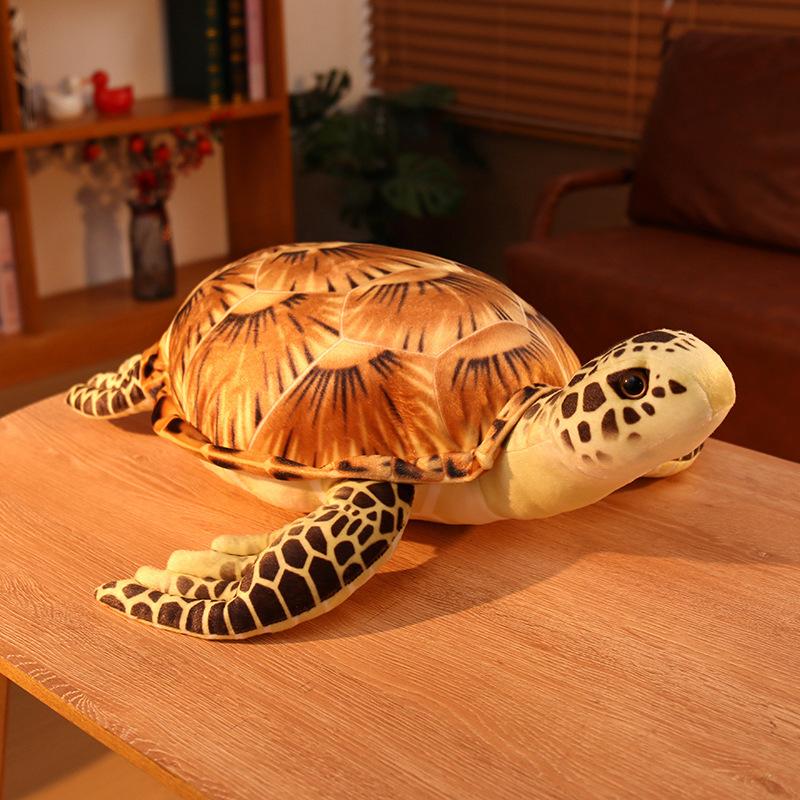 Wild Sea Turtle Plush Toys Stuffed Animal Under The Sea Tortoise Hugging Pillow Cute Companion Doll Gifts For Kids