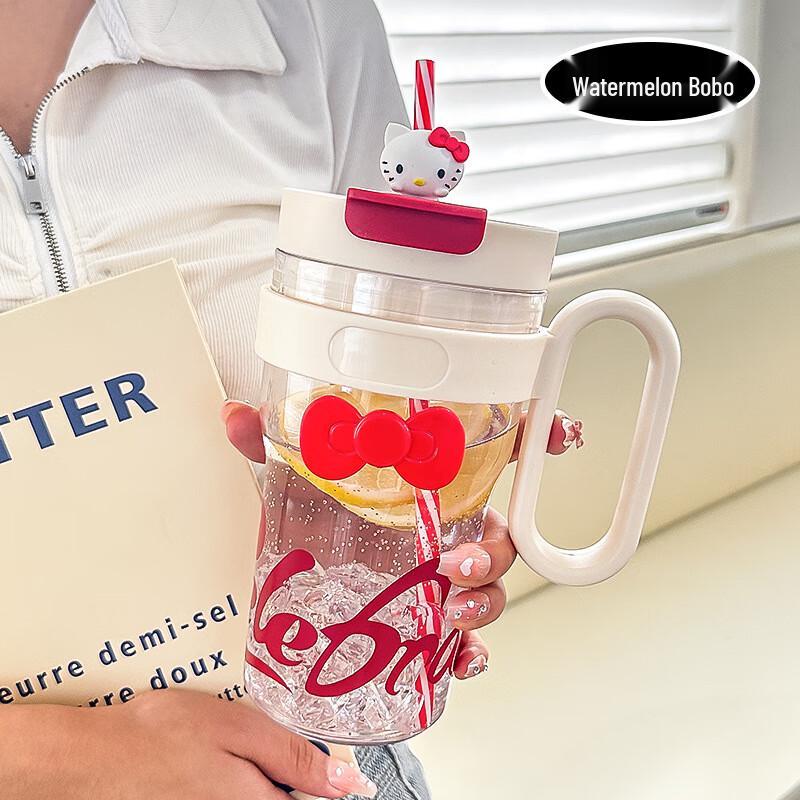 Shangqi Portable Dual-Drink Water Bottle with Straw