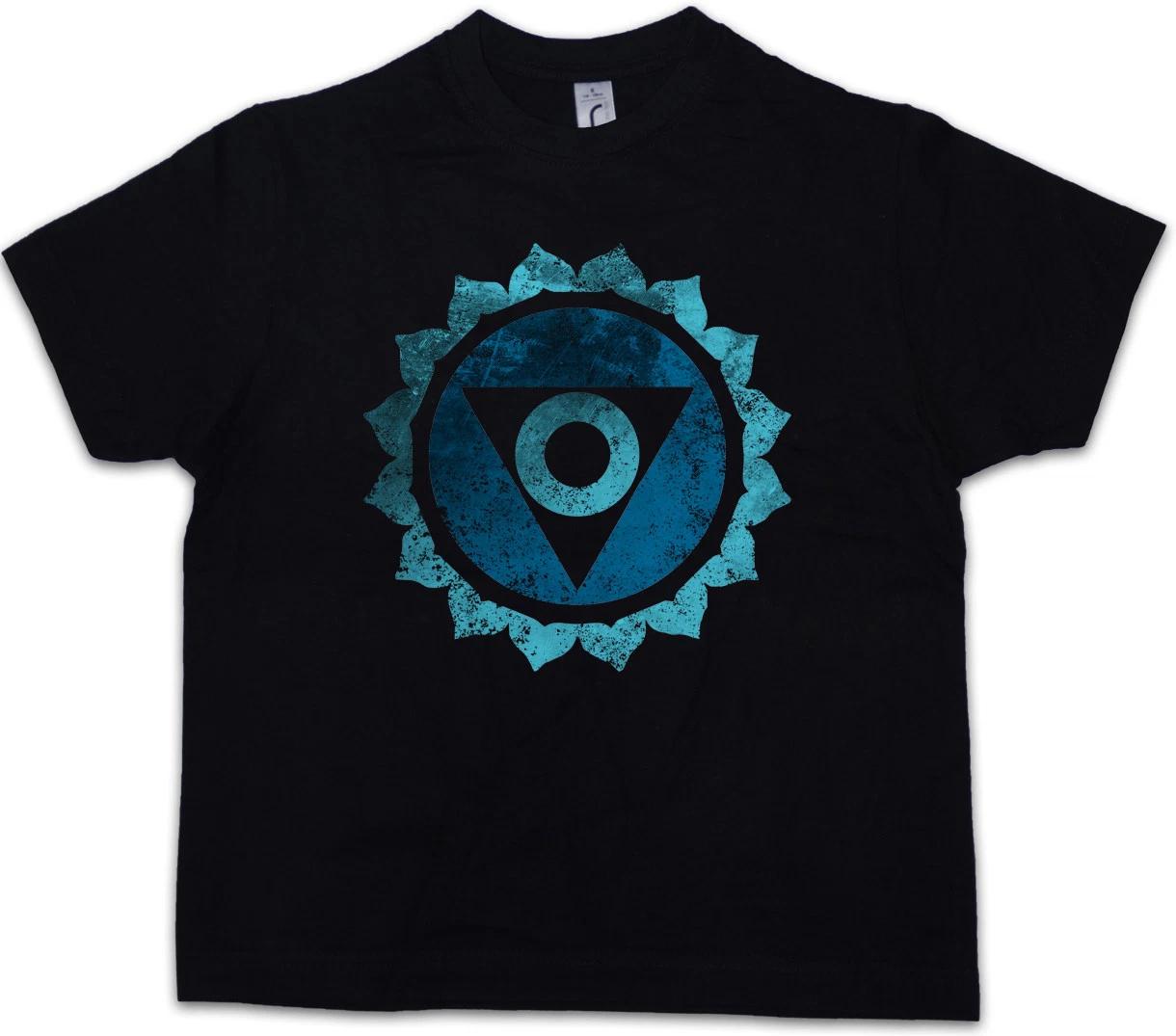 CHAKRA VISHUDDHA Kids Boys kids boys T-Shirt Mystic Esoterik Energy Body Soul Yoga Astral 100