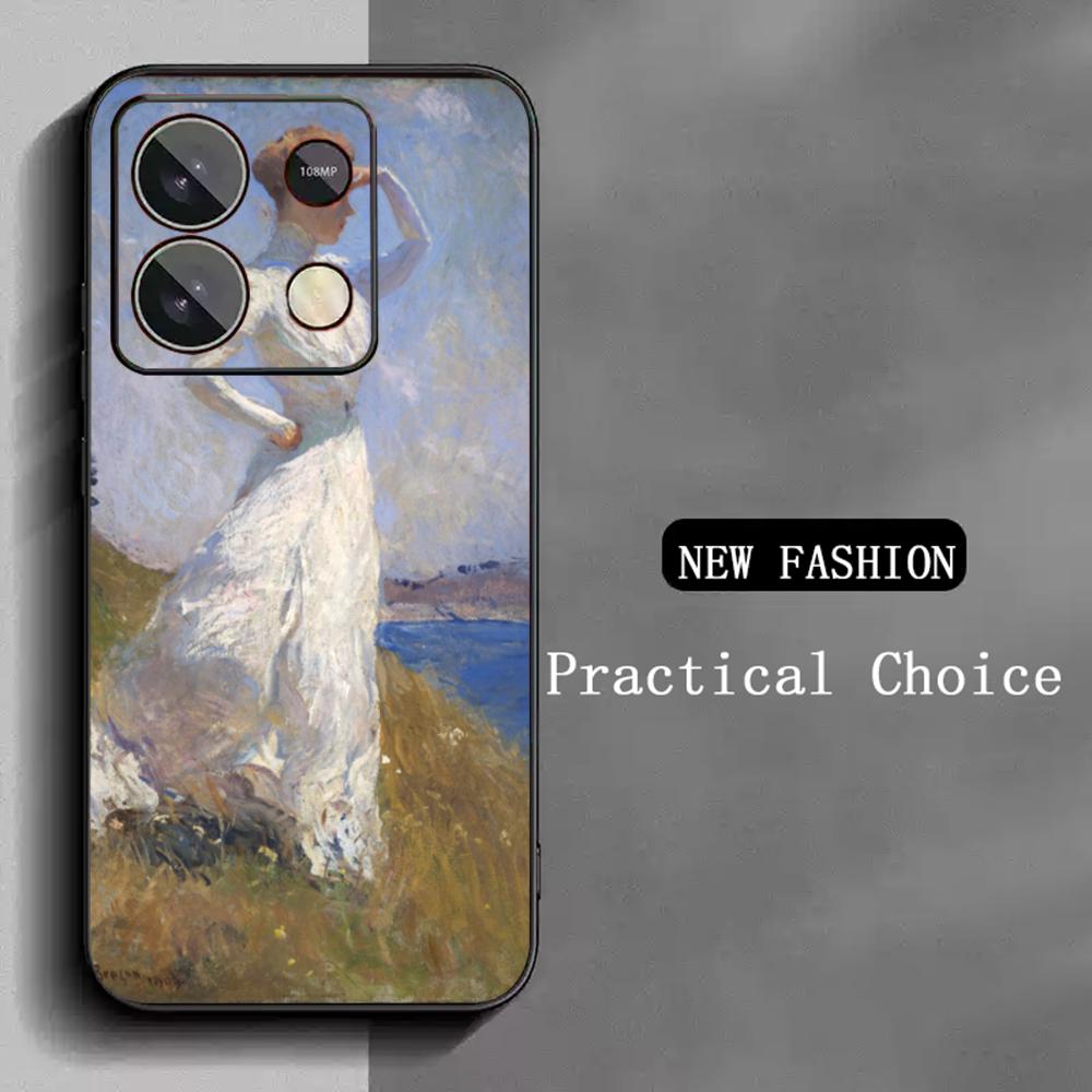Claude Monet Painting Classic Art Phone Case For Redmi Note 14 13 12 11 Pro Plus S 5G 14C A3 Soft Black Phone Cover