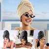 New Microfiber Hair Towel Extra Wrap Quick Dry Hair Towel Wrap With Elastic Band , Ultra Absorbent Soft Hair Towel Wrap Turban
