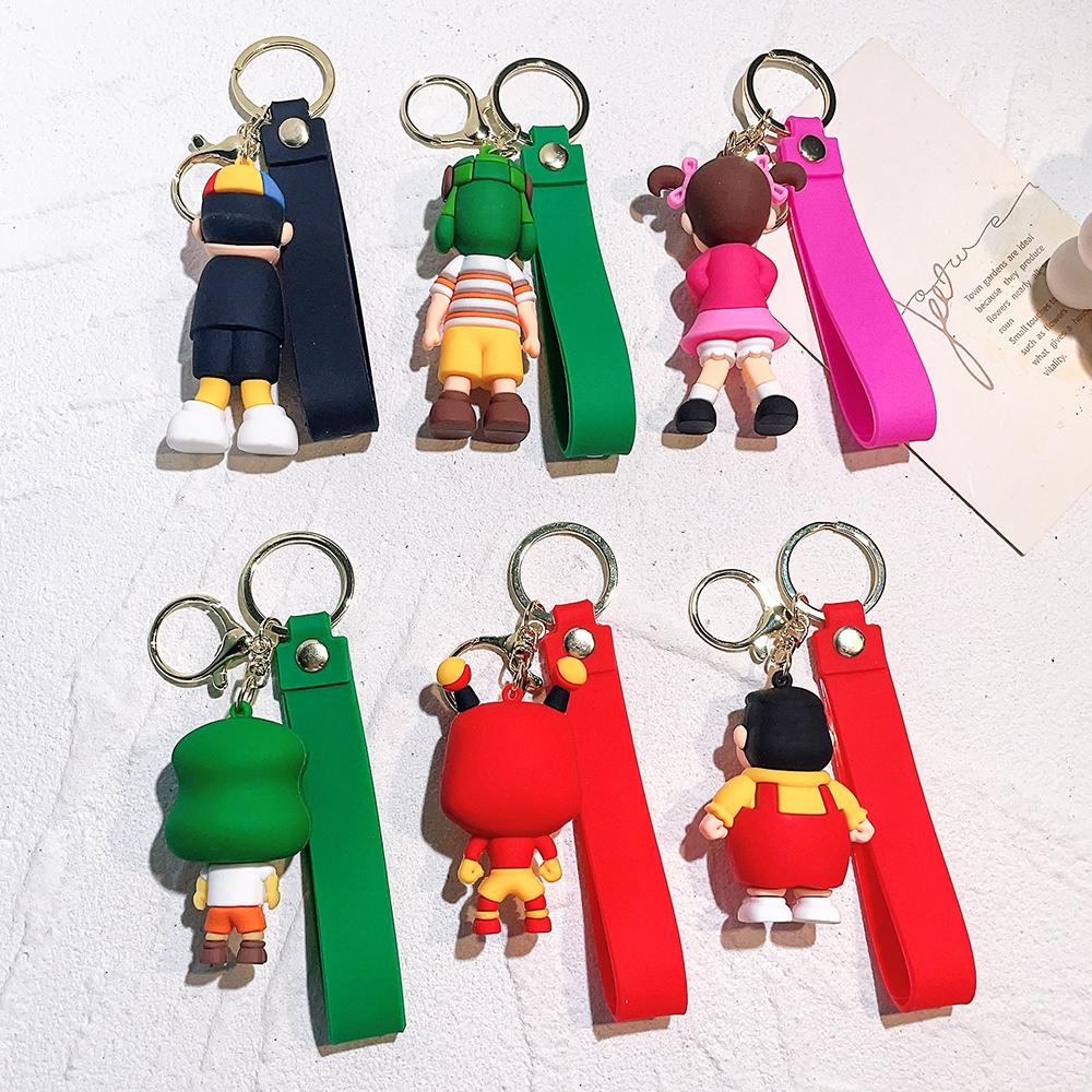 2023 Anime El Chavo Del Ocho Keychain For Women Men Cartoon Boy Doll Pendant Key Chain Car Keyring Jewelry Children Gifts