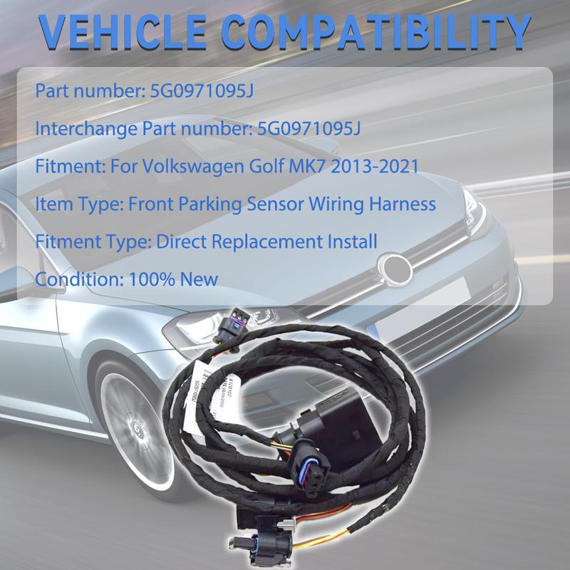 5G0971095J Front Bumper PDC Sensor Wiring Harness for VW Golf MK7 2013+ for Golf VII Parking Sensor Loom 5G0971095E 5G0971095A