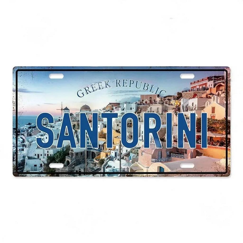 Barcelona Asntoniri Milano Chicago Metal Tin Signs Vintage Plaque Auto Plate Embossed Tag Garage Bar Pub Clubs Home Wall Decor