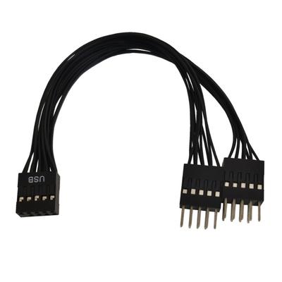 10CM 1 To 2 USB 9pin Splitter Adapter Computer Mainboard Internal Cable 9pin USB Extension Connector