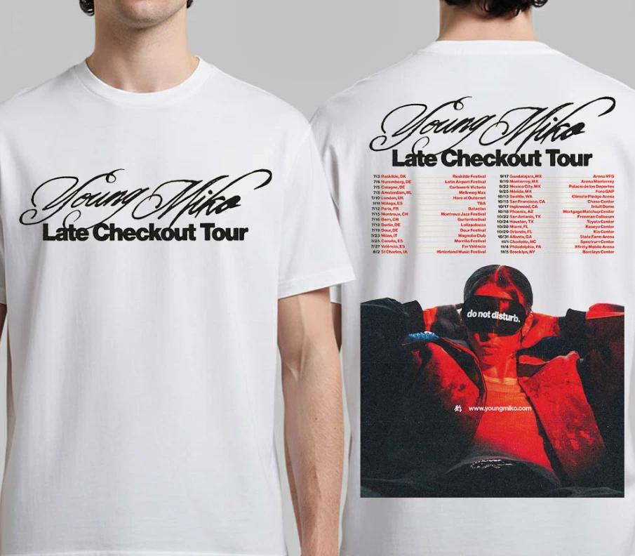 Young Miko Late Checkout Tour 2026 North America Schedule Dates T- Shirt 3XL