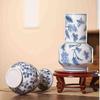 Luxury Blue and White Porcelain Vase for Flower Arrangements - Retro Ceramic Decorative Item