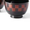 Set of 2 Lacquerware Dishwasher Made In Japan J-kitchens Bowls, Hand-Painted, Safe, PID-529029,