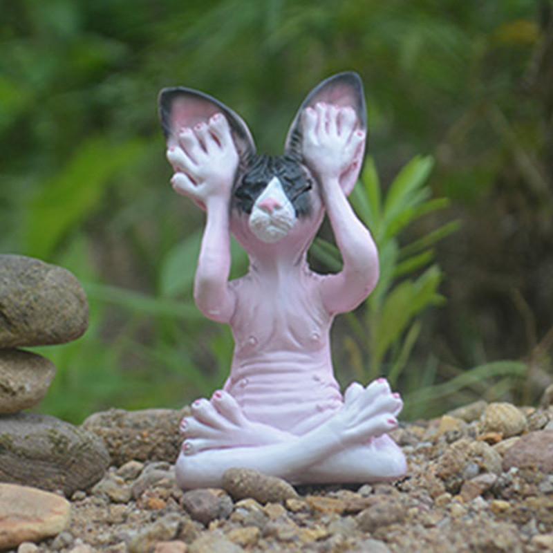 Resin Kitten Animal Home Desktop Decoration Small Accessories Gifts Holiday