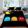 The Pac-Man Children's Educational Play Print Bedding Set—which Includes a Duvet Cover and Two Pillowcases—is the Perfect Holida