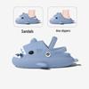 Shark Cartoon Anti-Collision Slippers for Women & Men - Summer Non-Slip Lazy Sandals with Thick EVA Soles