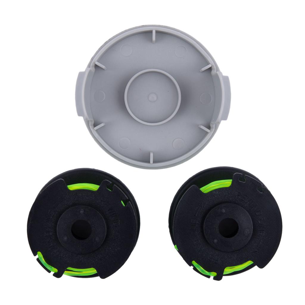 String Trimmer Parts Trimmer Spool Cap Replacing Spools 3pcs Automatic Green Solid Thread Length Per Spool : 3
