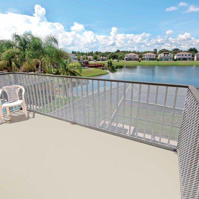 Filet de protection multi-usages - tenax - quadra 10 (72020111) - blanc - 1 x 5 m - résistance uv 5 ans