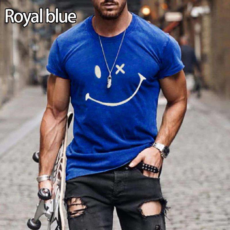 9Colores Camiseta de manga corta Personalidad Smiley Summer Camisetas  Estampada Camiseta Moda Hombre Casual comprar a buen precio — entrega  gratuita, reseñas reales con fotos — Joom