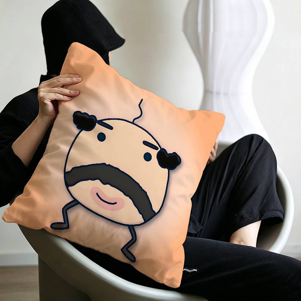 Pixel funny cartoon game art O-Oyajitchi Maple Design Cushion Cover Happy Autumn Harvest decor Holiday Decorati Pillow Cover