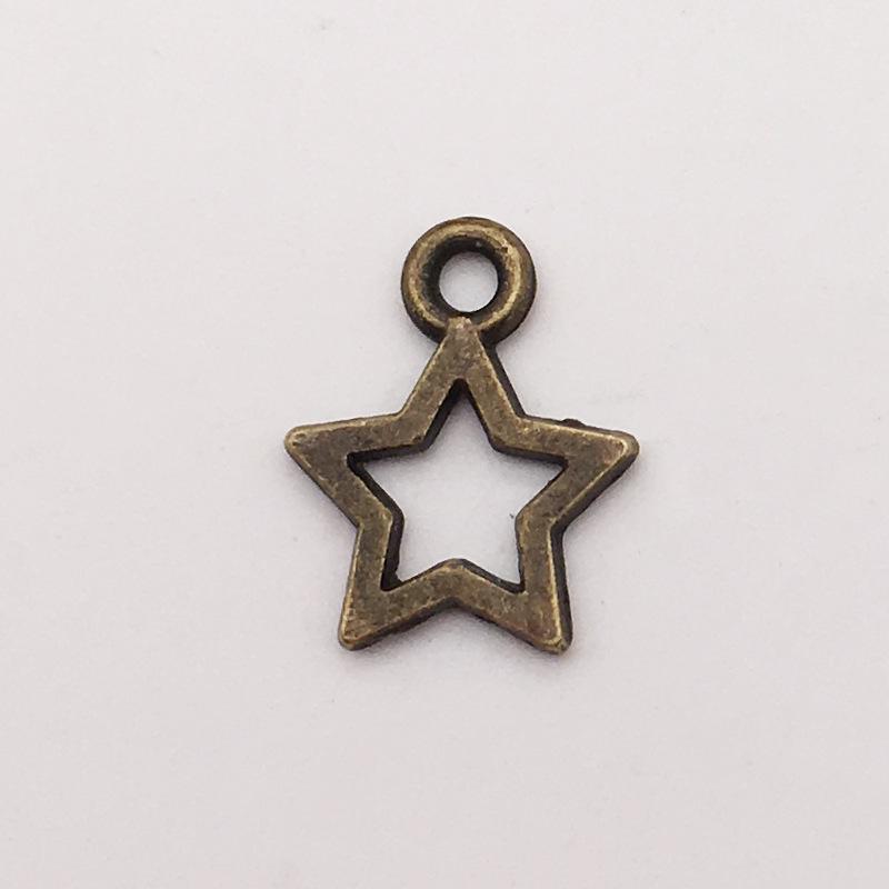 

DIY Jewelry Accessories: Hollow Stars, Moon, Sun, and Meteor Alloy Pendants for Earrings, Bracelets, and Necklaces.