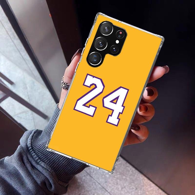 

Basketball 23 24 8 Number Phone Case For Samsung Galaxy S23 S24 S25 Edge S26 Ultra S22 + S21 Plus S20 FE Cover Silicone Print Sh Samsung S25