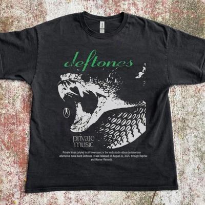 T-shirt Unisex Deftones Private Music Snake Ristampa