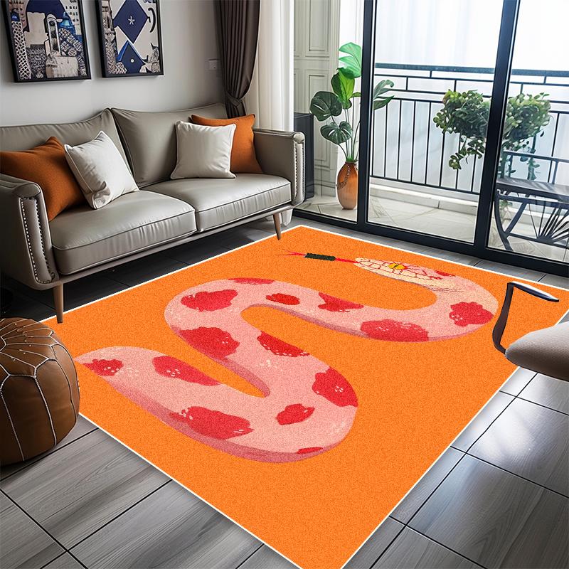Abstract Animal Carpet Living Room American Style Home Decoration Lint-free Rugs Bedroom Lounge Coffee Tables Non-slip Floor Mat