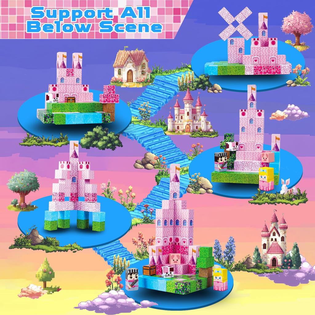 100 Pcs Magnetic Building Educational Toys for Boys and Birthday Christmas Gift Blocks, Kids, Girls, Gift,