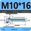 Grade 8.8 Galvanized Hex Head Screw Set with Hex Bolt, Spring Washer, and Flat Washer (Sizes: M4, M5, M6, M8, M10, M12)