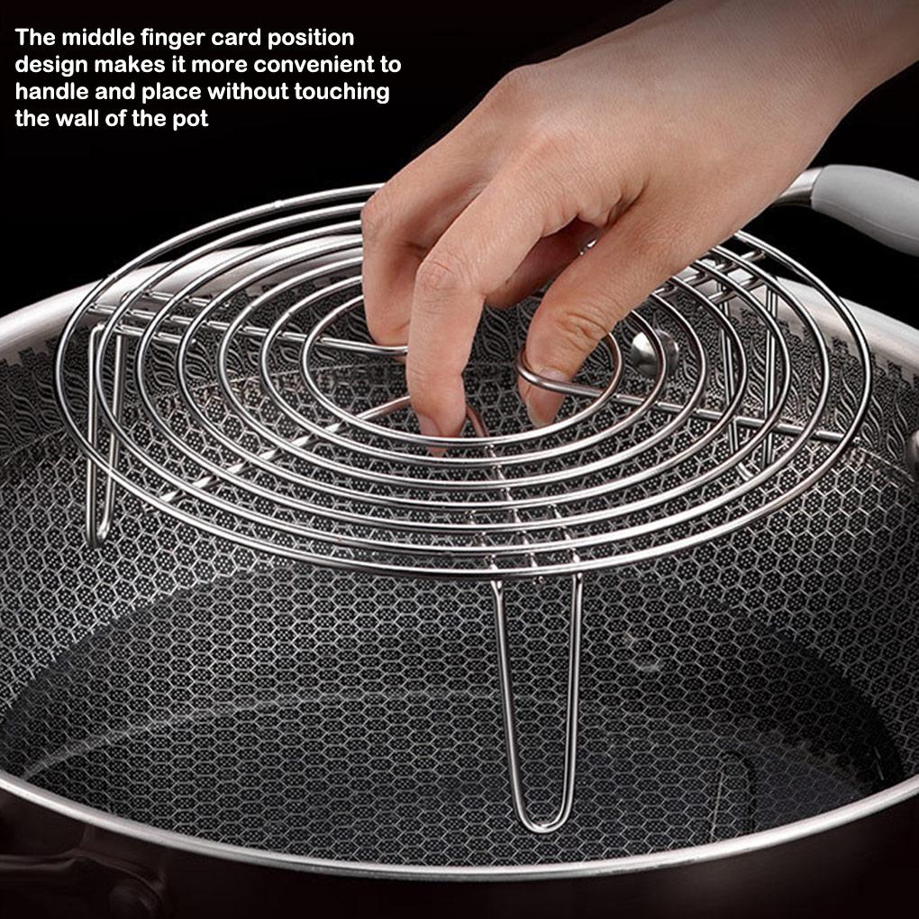 Steam Rack Stainless Steel Rustproof Egg Steamer Racks Cookware Accessories Kitchen Utensils Air Fryer Holder for Roasting