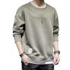 [foveitaa] Men's T-Shirt, Long Sleeve Hoodie, Loose Fit, Pullover Sweatshirt, Casual, Stylish, Plus Sizes, Spring/Autumn Wear, Green, Size L