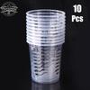 10PCS 500ml Disposable Plastic Paint Mixing Cups – Calibrated Clear Measuring Pots for Paint, Epoxy & Coating Projects