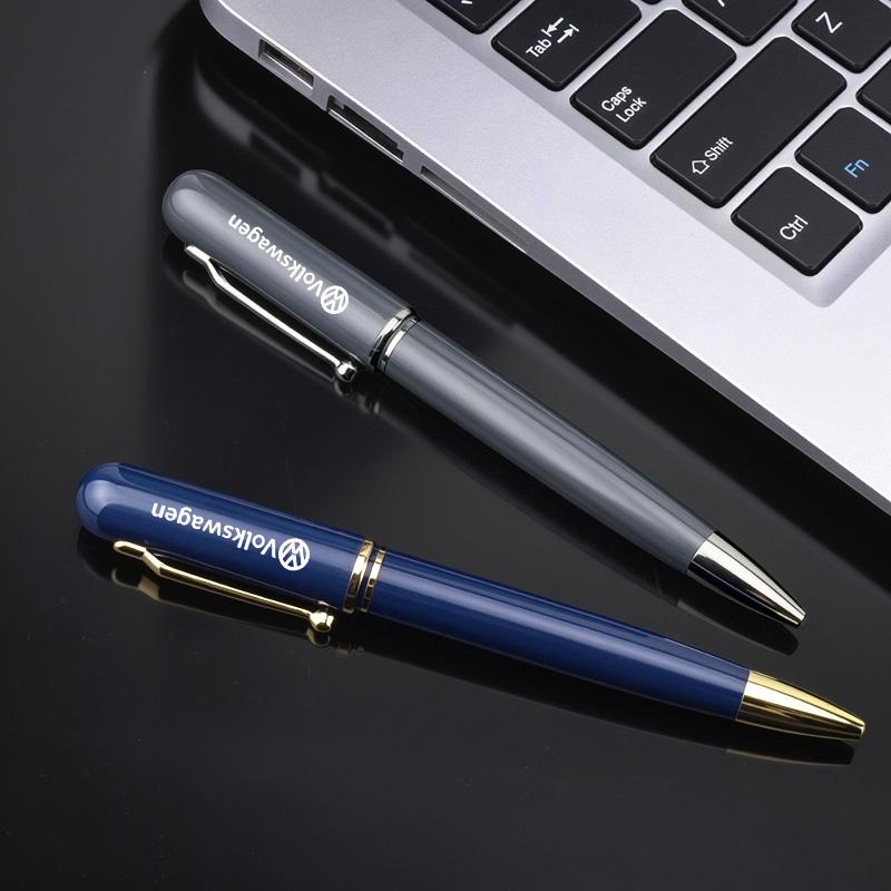 Luxury Metal Business Signature Pen Durable Gel Ballpoint Pen Gifts for Volkswagen VW R Rline Passat Jetta CC Touran Tiguan Golf QE5