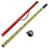 NODIBRO 5m Aluminum Staff with Lightweight Aluminum Alloy Telescopic Ruler with for Civil Elevation Site and Surveying Supplies 5-Section Level,