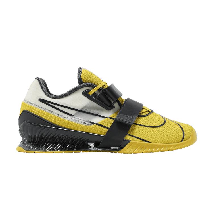 

Мужские кроссовки Nike Romaleos 4 Bright Citron желто-серо-туманные темно-дымчато-серые CD3463-707