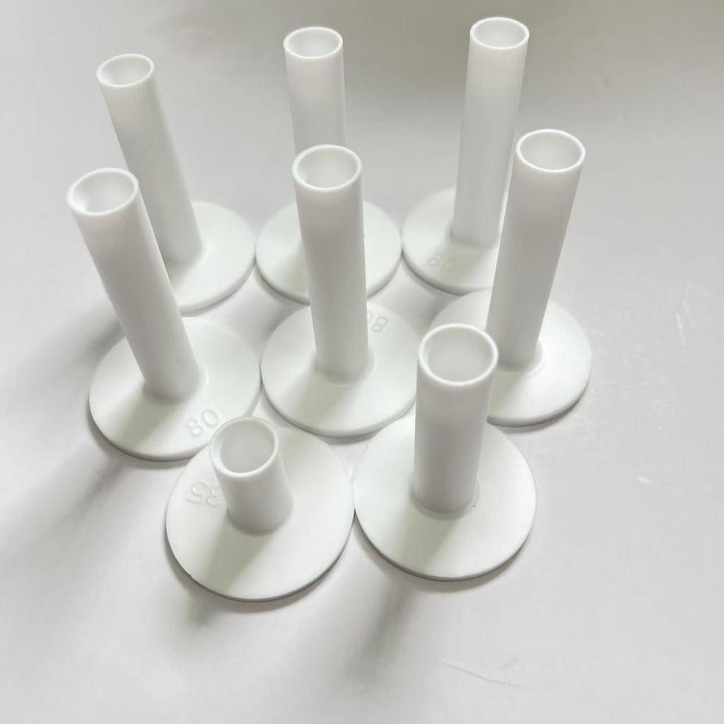 Multicolor Golf Rubber Tees - Long, Medium, Short with Cross Flat Heads