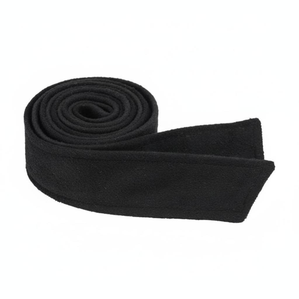 Black wool coat, adjustable belt