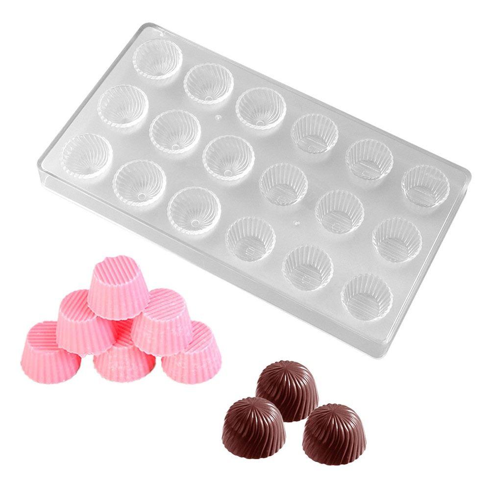 Easy Clean Polycarbonate Chocolate Mold Clear Durable Confectionery Mould Reusable Baking Baking Tool Kitchen Supplis