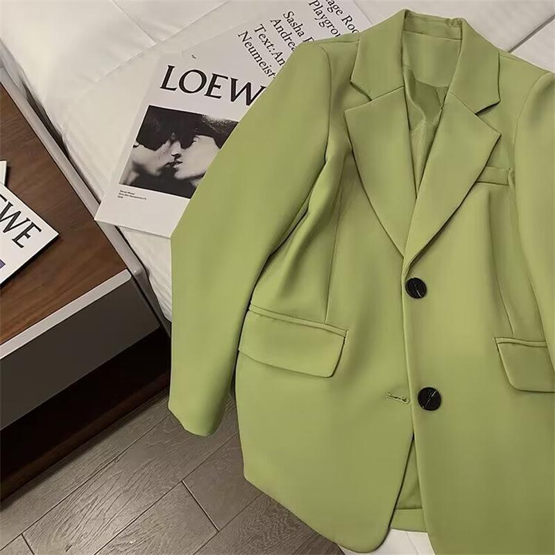 Dámské 2025 Jarní Módní Volné Ležérní Sako – Malá Velikost, Dlouhý Rukáv, Všestranný Design