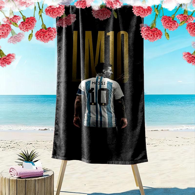 Asciugamano da Spiaggia con Stampa di Messi, Asciugamano Grande Morbido ad Asciugatura Rapida per Spiaggia Campeggio Nuoto