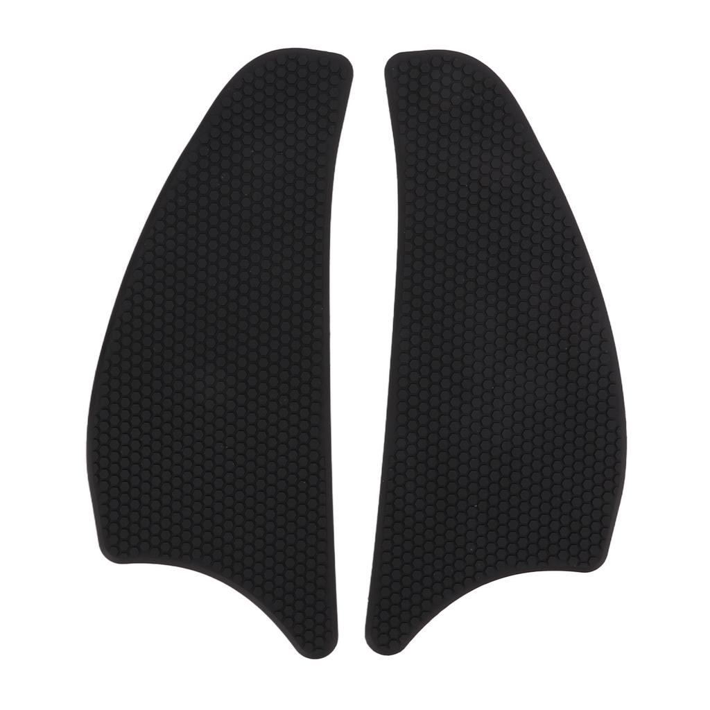 2 Pcs Rubber Tank Traction Pad Side Gas Knee Grip Protector Motorcycle Refitting Replacement for VERSYS1000Black