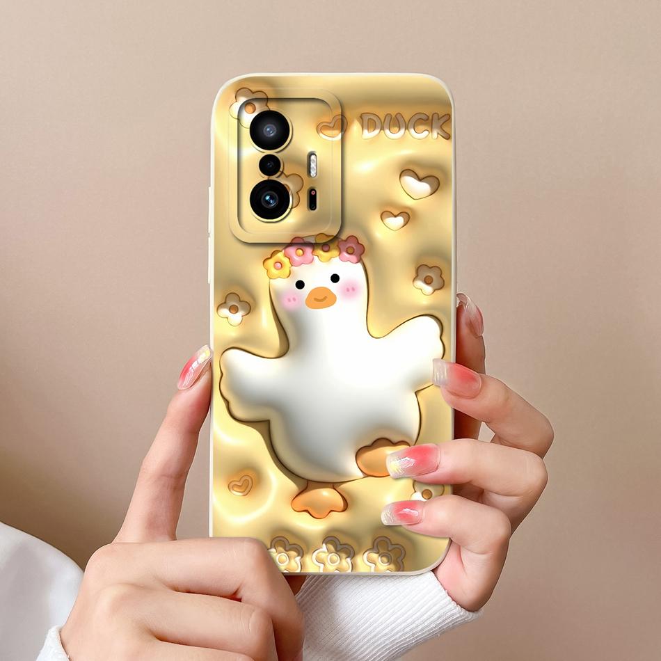 For Xiaom 11T Pro Phone Case Cute Cat Covers Soft Liquid Silicone Funda For Mi 11 T Pro Full Protection Anti Drop Back Cover