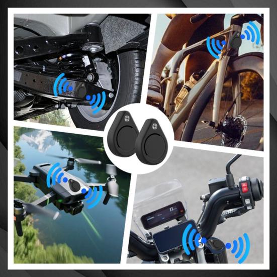 Protective Case for AirTag Mini Portable Adhesive Shockproof Waterproof GPS Tracker Holder Full Coverage Protector Cover