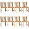 VidaXL Lot de 8 Chaises de Jardin avec Coussins, Sièges de Terrasse, Chaises de Salle à Manger, Meubles de Patio Extérieur, 3073165
