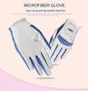 GOG Children's High-Quality Golf Gloves, Fiber Cloth, Unisex, Blue & Pink.