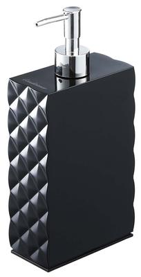 Yamazaki Jitsugyo Two-Way Dispenser Diamond Conditioner Black 6856 Approx. W5.5 X D11.5 X H24cm